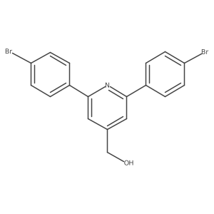 (2,6-Bis(4-bromophenyl)pyridin-4-yl)methanol Structure