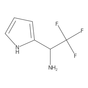 (R)-2,2,2-Trifluoro-1-(1H-pyrrol-2-yl)ethan-1-amine结构式