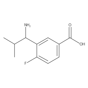 (S)-3-(1-Amino-2-methylpropyl)-4-fluorobenzoicacidhcl Structure