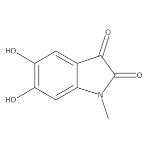 5,6-Dihydroxy-1-methylindoline-2,3-dione结构式