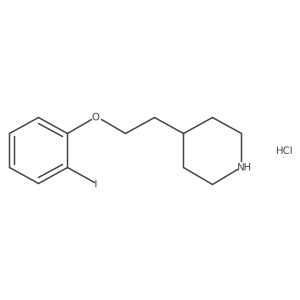 4-[2-(2-Iodophenoxy)ethyl]piperidine hydrochloride结构式
