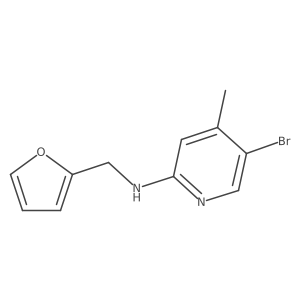 5-bromo-N-(furan-2-ylmethyl)-4-methylpyridin-2-amine结构式
