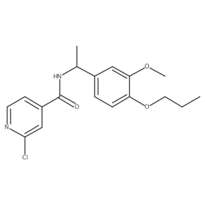 2-chloro-N-[1-(3-methoxy-4-propoxyphenyl)ethyl]pyridine-4-carboxamide Structure