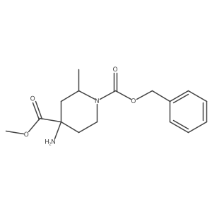 1-Benzyl 4-methyl (2S,4R)-4-amino-2-methylpiperidine-1,4-dicarboxylate Structure