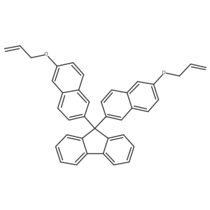 9,9-bis(6-allyloxy-2-naphthyl)fluorene Structure