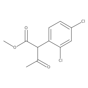 Methyl 2-(2,4-dichlorophenyl)-3-oxobutanoate结构式