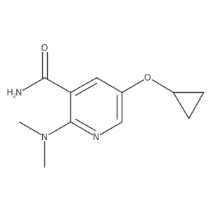 5-Cyclopropoxy-2-(dimethylamino)nicotinamide结构式