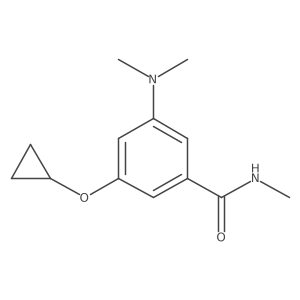 3-Cyclopropoxy-5-(dimethylamino)-N-methylbenzamide结构式