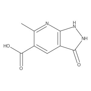 6-Methyl-3-oxo-2,3-dihydro-1H-pyrazolo[3,4-b]pyridine-5-carboxylic acid结构式