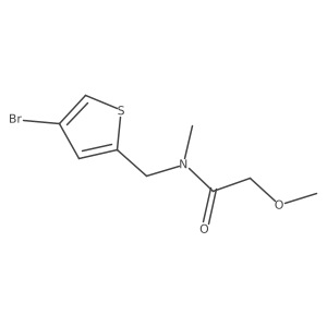 n-((4-Bromothiophen-2-yl)methyl)-2-methoxy-N-methylacetamide Structure