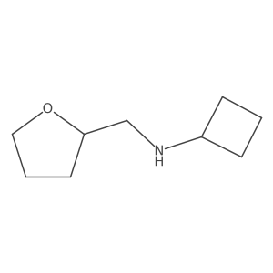 N-(oxolan-2-ylmethyl)cyclobutanamine Structure