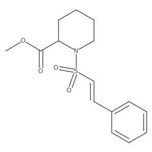 Methyl 1-(2-phenylethenesulfonyl)piperidine-2-carboxylate结构式