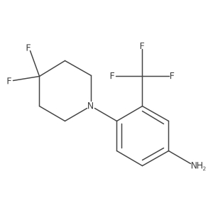 4-(4,4-Difluoropiperidin-1-yl)-3-(trifluoromethyl)aniline结构式