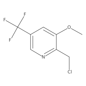 2-(Chloromethyl)-3-methoxy-5-(trifluoromethyl)pyridine结构式