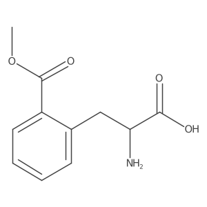 2-Amino-3-[2-(methoxycarbonyl)phenyl]propanoic acid结构式
