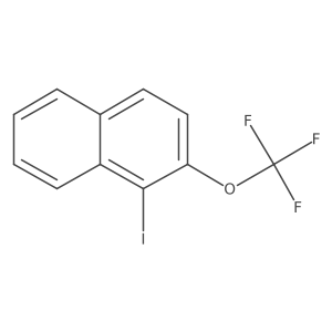 1-Iodo-2-(trifluoromethoxy)naphthalene结构式