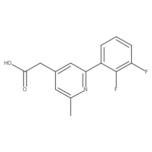 2-(2,3-Difluorophenyl)-6-methylpyridine-4-acetic acid结构式