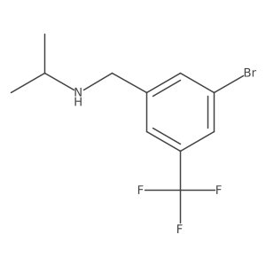 (3-Bromo-5-trifluoromethylbenzyl)-isopropylamine Structure