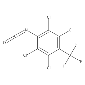 2,3,5,6-Tetrachloro-4-(trifluoromethyl)phenyl isocyanate Structure