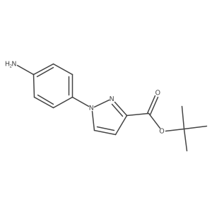 tert-butyl 1-(4-aminophenyl)-1H-pyrazole-3-carboxylate Structure