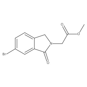Methyl 2-(6-bromo-1-oxoisoindolin-2-yl)acetate结构式