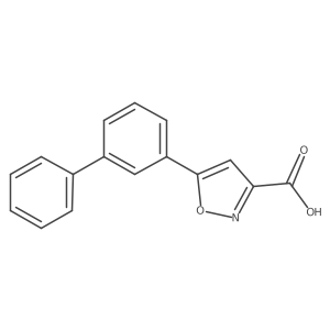 5-(3-Biphenylyl)isoxazole-3-carboxylic Acid结构式