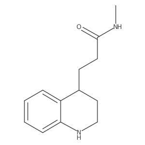 N-methyl-3-(1,2,3,4-tetrahydroquinolin-4-yl)propanamide结构式