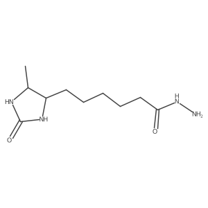 6-(5-Methyl-2-oxoimidazolidin-4-yl)hexanehydrazide Structure