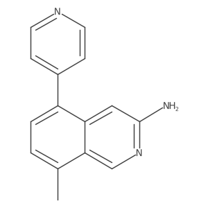 8-Methyl-5-(pyridin-4-yl)isoquinolin-3-amine结构式