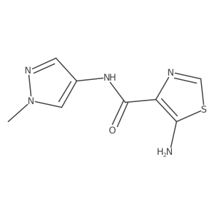 5-amino-N-(1-methyl-1H-pyrazol-4-yl)thiazole-4-carboxamide Structure