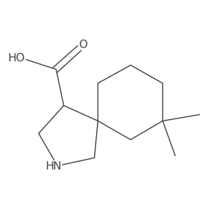 7,7-Dimethyl-2-azaspiro[4.5]decane-4-carboxylic acid Structure