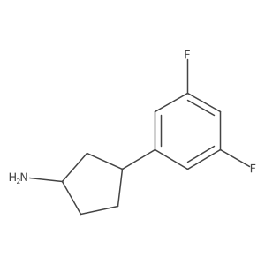 Cyclopentanamine, 3-(3,5-difluorophenyl)-结构式