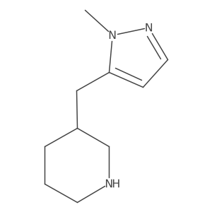 3-((1-Methyl-1h-pyrazol-5-yl)methyl)piperidine Structure