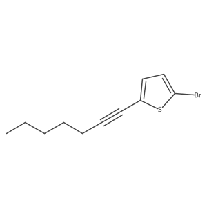 2-Bromo-5-hept-1-ynylthiophene Structure