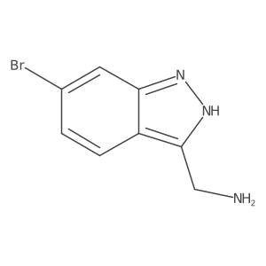 (6-Bromo-1H-indazol-3-yl)methanamine结构式