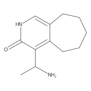 4-(1-Aminoethyl)-6,7,8,9-tetrahydro-2H-cyclohepta[c]pyridin-3(5H)-one结构式