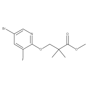 Methyl 3-(5-bromo-3-fluoropyridin-2-yl)oxy-2,2-dimethylpropanoate Structure