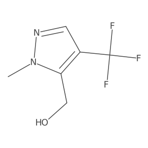 [1-Methyl-4-(trifluoromethyl)-1H-pyrazol-5-YL]methanol结构式