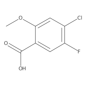 4-Chloro-5-fluoro-2-methoxybenzoic acid Structure