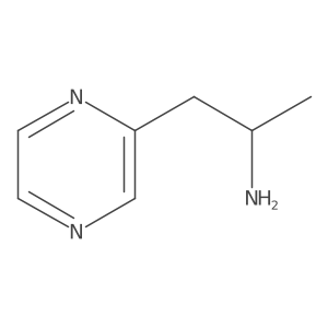 (2R)-1-(pyrazin-2-yl)propan-2-amine结构式