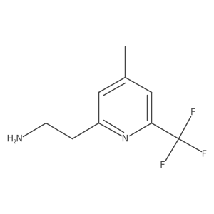 2-[4-Methyl-6-(trifluoromethyl)pyridin-2-YL]ethanamine Structure