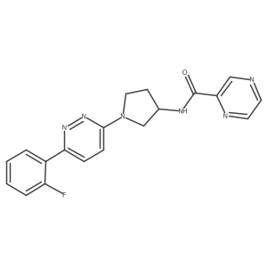N-{1-[6-(2-fluorophenyl)pyridazin-3-yl]pyrrolidin-3-yl}pyrazine-2-carboxamide Structure