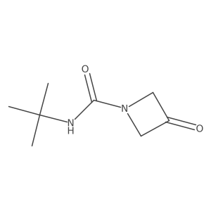 N-tert-butyl-3-oxoazetidine-1-carboxamide结构式