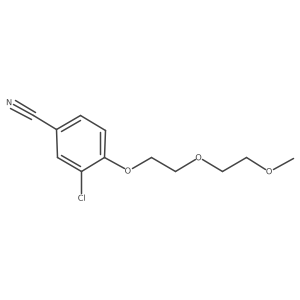 3-Chloro-4-[2-(2-methoxyethoxy)ethoxy]benzonitrile结构式