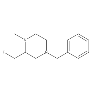 4-Benzyl-2-(fluoromethyl)-1-methylpiperazine结构式