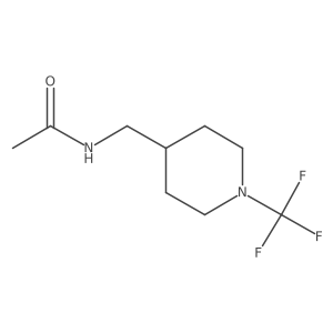 N-((1-(trifluoromethyl)piperidin-4-yl)methyl)acetamide结构式