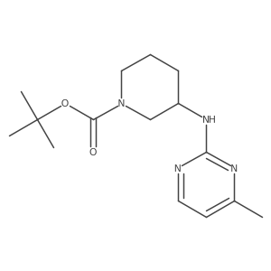 (S)-tert-butyl 3-((4-methylpyrimidin-2-yl)amino)piperidine-1-carboxylate结构式