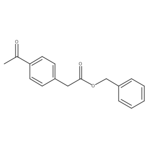 Benzyl 2-(4-acetylphenyl)acetate结构式