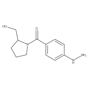 (4-Hydrazinylphenyl)(2-(hydroxymethyl)pyrrolidin-1-yl)methanone结构式