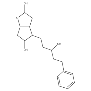 Hexahydro-4-(3-hydroxy-5-phenylpentyl)-2H-cyclopenta[b]furan-2,5-diol Structure